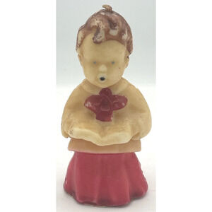 Vintage Tavern Candles Choir Singer Decorative Holiday Candle 4.5" H588-C